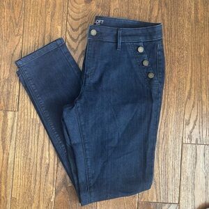 LOFT Women's Skinny Jeans - Dark Blue